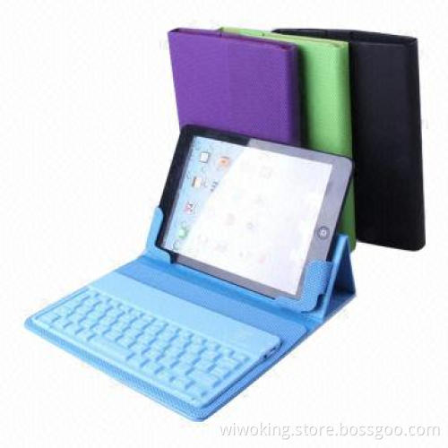 Bluetooth Keyboard Case/Cover for iPad Mini with Natural Rubber Material